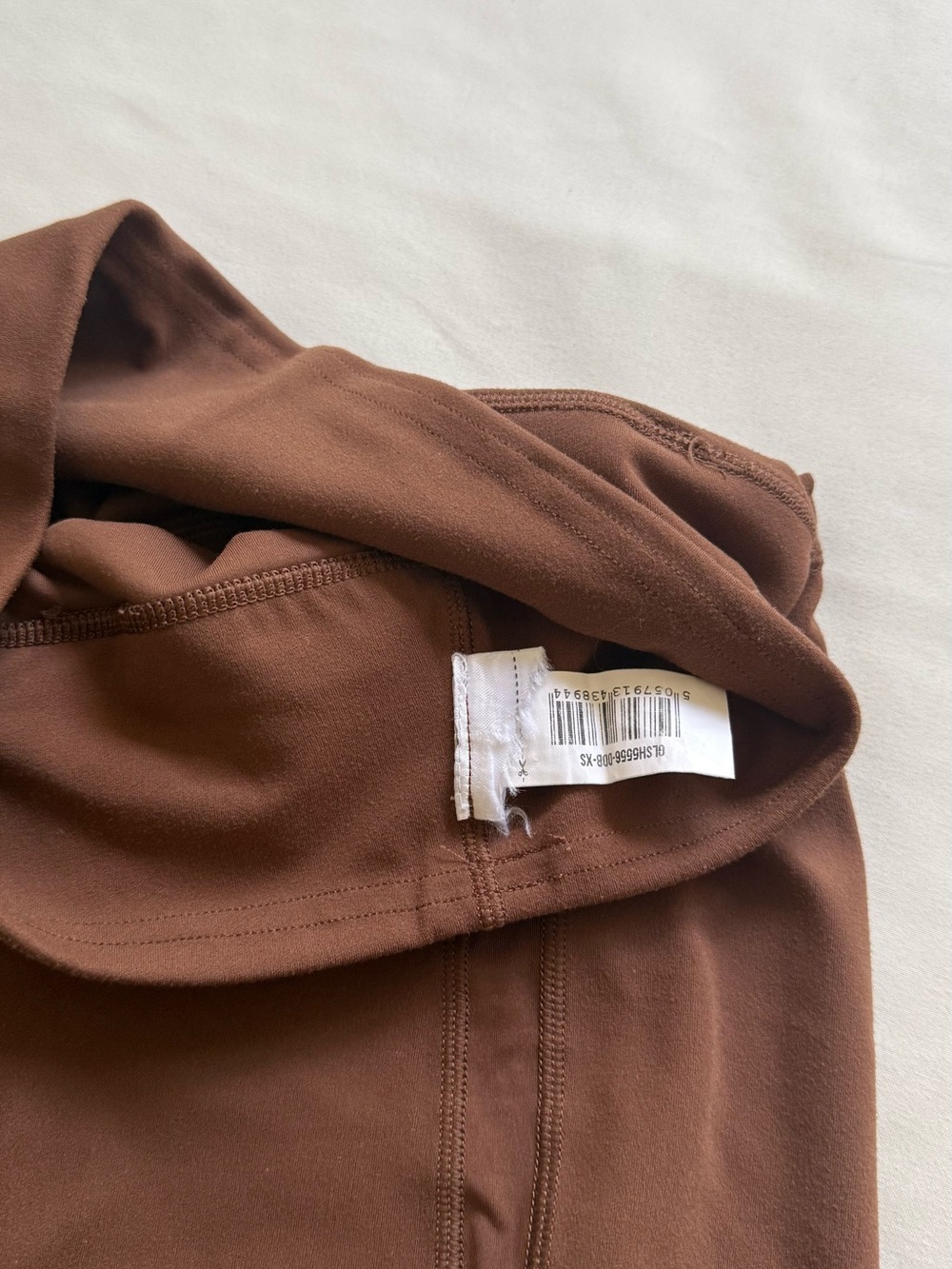 Whitney Simmons Gymshark High-Waist Bike Shorts in Brown - Picture 5 of 6